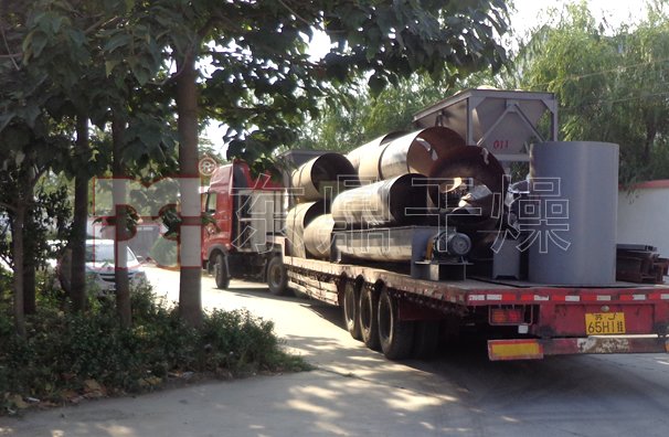 邯鄲煤泥烘干機現場發(fā)貨