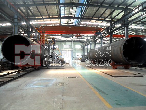 內蒙古煤泥烘干機制造現場